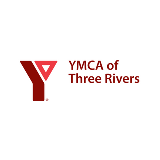 YMCA logo with a Y and YMCA of Three Rivers in red