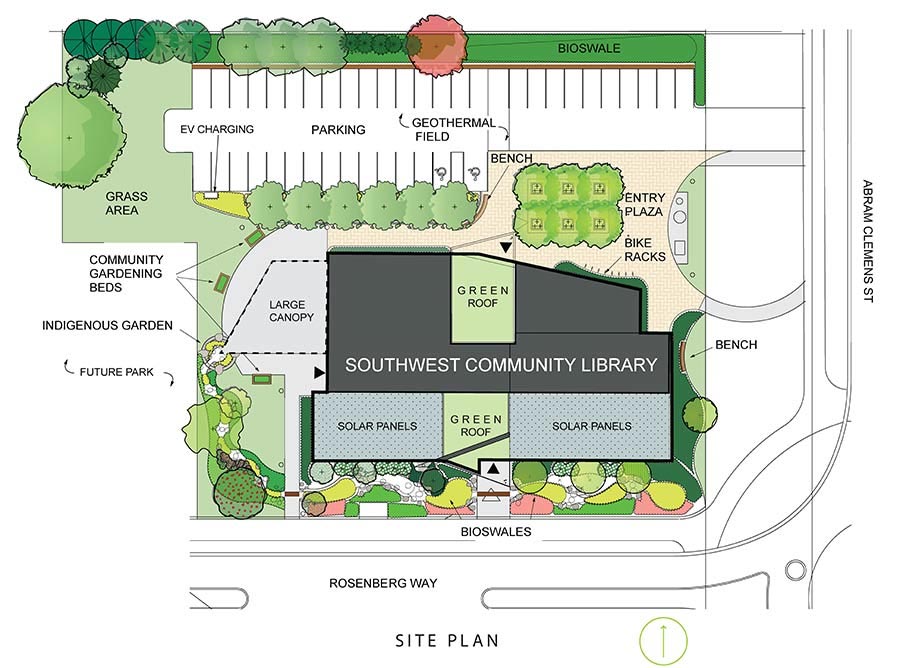 Southwest Library Landscape Plan